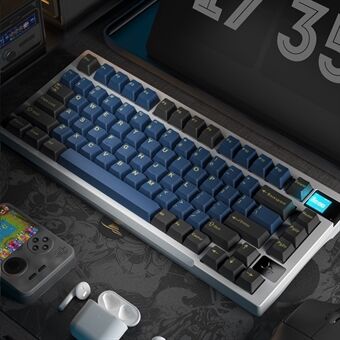 DARMOSHARK K8 Bluetooth / Kablet / 2.4G Trådløst Tastatur RGB Baggrundsbelyst Gasket Struktur Mekanisk Tastatur