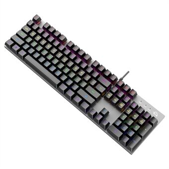 GRATIS WOLF K1 104 nøgler Mekanisk gaming-tastatur i fuld størrelse RGB-baggrundsbelyst USB-tastatur til PC Gamer Laptop