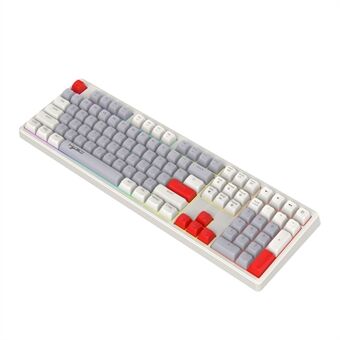 HXSJ V300 Mekanisk Gaming Tastatur med 108 Keys RGB Streamer Justerbar Baggrundsbelyst Ledningstastatur