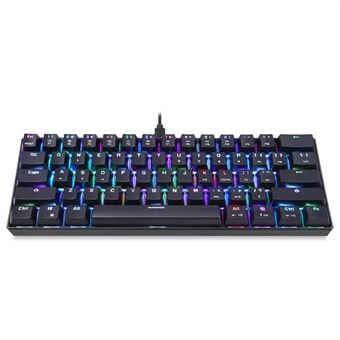 MOTOSPEED CK61 Gaming Mekanisk Tastatur USB Kablet 61-tasters RGB LED-bagbelysning til PC Computer Gamer