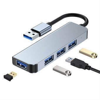 2013U 4-i-1 USB 3.0 Hub 1x USB 3.0 + 3x USB 2.0 Docking Station 4-port Ekspansionsadapter