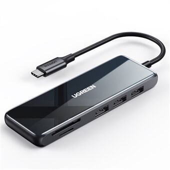 UGREEN 6-i-1 USB Type C Hub Adapter med 4K HDMI TF SD Kortlæser USB3.0 Dockingstation til PC Laptop