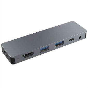 SH969 til Microsoft Surface Pro X / Pro 8 / Pro 9 Dual Type-C Port 4K 60Hz Dockingstation USB-hub