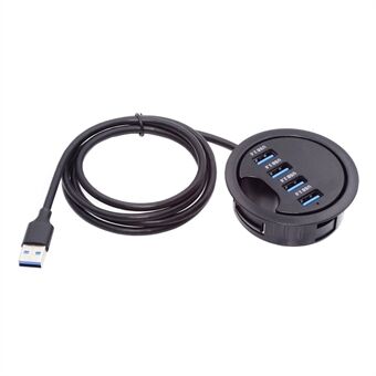 U3-095-HUB01 USB 3.0 Hub 4 USB3.0 porte 60 mm Computer Desk Grommet Splitter Dock Station