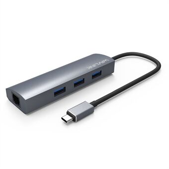 Venligst oversæt til dansk:

WAVLINK UH3031G/C Type-C Hub Mini Adapter til 3 x USB 3.0 + USB-C + RJ45 + DC Power Port