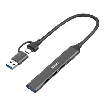 ONTEN UCA9703S 5Gbps USB 3.0 + Type-C Hub Laptop Computer Adapter til 3 x Type-C-porte + USB-port