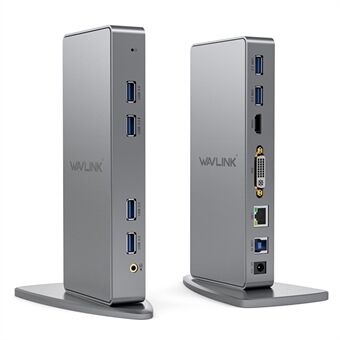 Venligst oversæt til dansk:

WAVLINK WL-UG39DK7 USB3.0 Multi-Screen Grafikkort Universal Docking Station USB3.0 til DVI / VGA / HD Hub Adapter