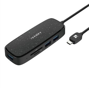 IVANKY VCA03 Type-C Hub Adapter med PD+3xUSB 3.0+HD 4K Udgang+2 Kortlæserpladser