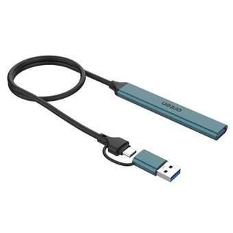 ONTEN UCA9703 USB 3.0 + Type-C til 3xType-C + USB-adapter Aluminiumslegering USB-hub