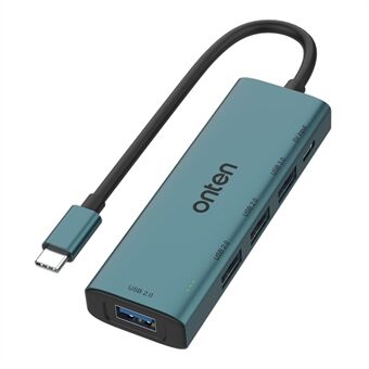 ONTEN UC119 5-i-1 USB-C til USB3.0 + 3xUSB2.0 + USB-C Input Adapter USB Hub