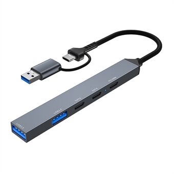 ADS-809D USB+Type-C Adapter Multi-Port Hub til USB-datatransfer + PD 100W opladning