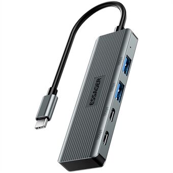 ESSAGER EHB2C2A-HT0G-P Type-C Hub med 2 X USB + 2 USB-C porte til bærbar computer