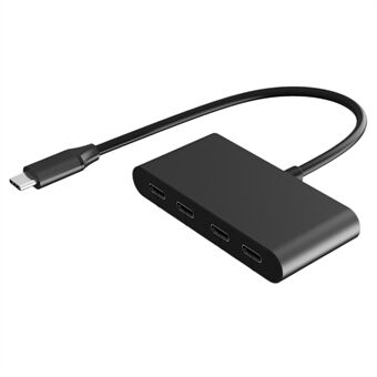 FX-1812B 4-i-1 Type-C Hub 5Gbps Dataoverførsel Bærbar 4-port USB-C 3.0 Splitter