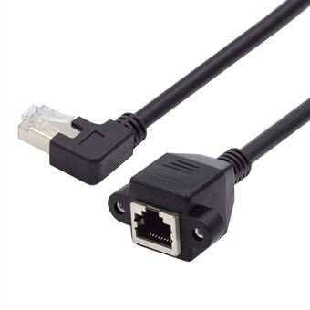 UT-011-LE 0,3m venstrevinklet 90 grader 8P8C FTP STP UTP Cat6 han-til-hun-ledning LAN Ethernet-netværksforlængerkabel