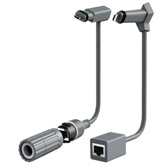 2 stk. til Starlink V2-kabel SPX til RJ45 adapter Ethernet-kabel konverter CAT5E 26AWGx4P+D stik