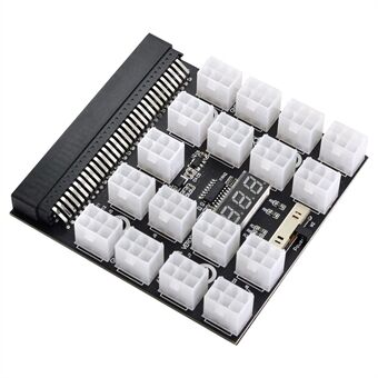 PW-001 12V ATX 17Porte 6Pin Strømforsyning Breakout Board Adapter Konverter til Ethereum ETH BTC Mining Miner