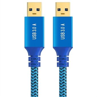 2m USB 3.0 han til han kabel til printer, harddiskboks og USB-forlængerkabel.