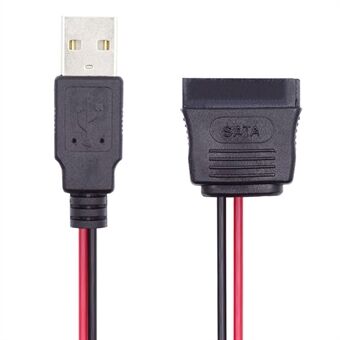 U2-070-1P DC 5V Enkelt USB til SATA 15-pin Power Kabel til 2.5-tommers SATA HDD SSD Diskdrev, 5V 2A Max.