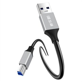 1m Plug and Play USB-A 3.0 til USB-B Firkantet Port Han til Han Datakabel til Printer