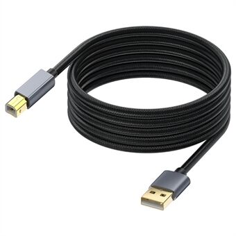 USB Printerkabel 5 m længde USB 2.0 Type A Han til B Han Scannerkabel til MIDI Controller