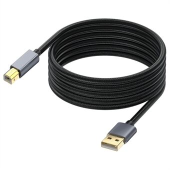 USB Printerkabel 10m USB 2.0 Type A Han til B Han Scanner Ledning Høj Hastighed til HP, Canon, Dell, Epson