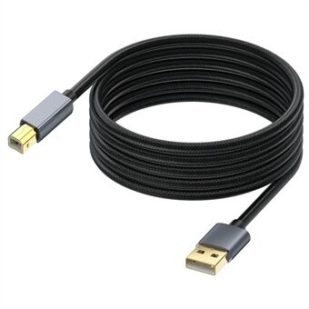 USB-printerkabel 3m længde USB 2.0 Type A Han til B Han Scanner-ledning til MIDI-controller