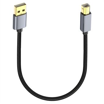 USB Printerkabel 0.3m længde USB 2.0 Type A han til B han Scannerkabel til MIDI Controller