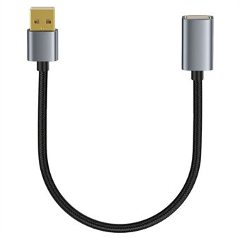 USB-forlængerkabel 0,3m USB 2.0 Type A Han til Hun forlængerledning til printer, tastatur, mus, flashdrev