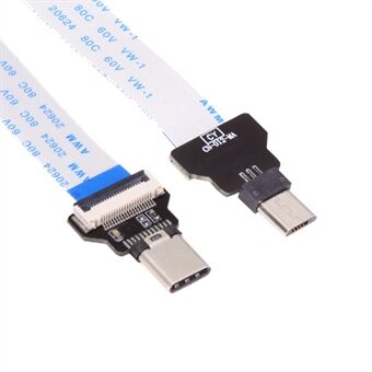 UC-019-MM CN-008-OTGCN-009-0.13M / CN-012-MA Type-C hanstik til 5Pin Micro USB 2.0 hanstik data forlænger flad tynd FPC kabel