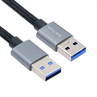 U3-075-AM 0.3m USB 3.0 han til han kabel 5Gbps dataoverførsel til kameraer, DVD-afspiller, harddisk (sølv kabinet)