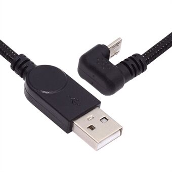 U2-089-OS 1,5m USB2.0 til Micro USB Datakabel 480Mbps U-formet Vinklet Micro Power Kabel