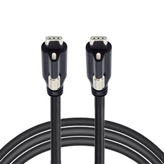 UC-047-1.2M USB 3.1 Type-C-låsestik til USB 3.1 Type-C-kabel til kamera med panelehemmelsskrue.