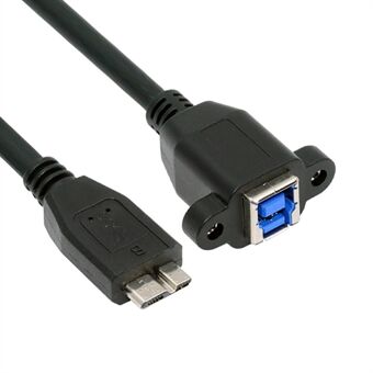 U3-087 5Gbps USB 3.0 Type-B hunstik til USB3.0 Micro-B herrestik Udvidelseskabel til Disk SSD Kamera Data 30cm