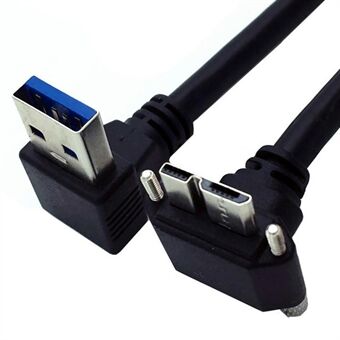 U3-078-OP 25cm Nedadrettet USB 3.0 Han til Mikro 3.0 Stik Opadrettet Kabel