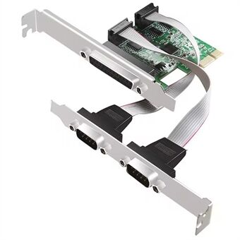 TXB099 RS232 PCIE-adapterkort med dobbelt COM-serieport og printer-parallelportudvidelseskort