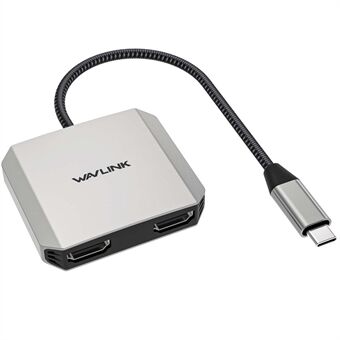 WAVLINK UHP510 Pro USB C til Dual HD Converter 4K 60Hz Dual Monitor Adapter understøtter 87W PD opladning