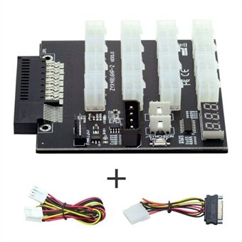 PW-011 For CHIA ETH BTC Mining Miner 12V Flex Slot Server Power Board 14+10Pin til 16x6Pin Power Supply Board