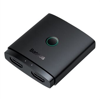 BASEUS AirJoy Series 2-i-1 Tosidet HDMI-switch 4K HD Video 2 Input 1 Output HDMI Adapter - Sort