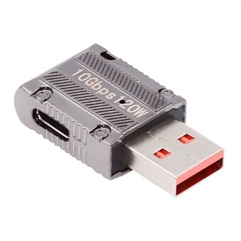 UC-029-TC004 USB 3.1 Type C Female Vinklet til USB 3.0 Type-A Male Lige Type 10Gbps 120W Strømadapter