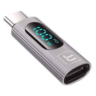 TOOCKI TQ-OTG07 Type-C han til Type-C hun 100W digital display adapter