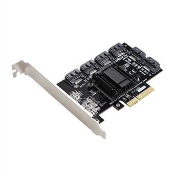 TXB119 PCI-E til 6x SATA3.0 Udvidelseskort Kompatibelt med MAC / Windows / Linux / Synology