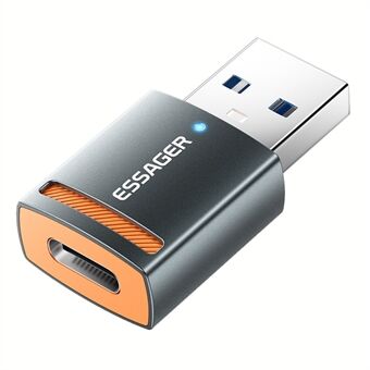 ESSAGER Type-C hun til USB han adapter aluminium legering OTG stik