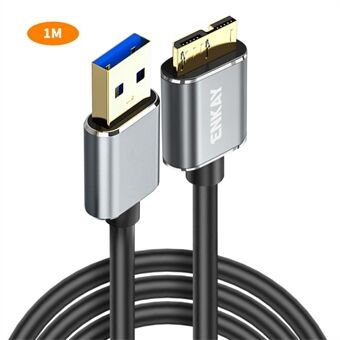 ENKAY HAT PRINCE 1m USB 3.0 A til USB 3.0 Micro B Kabel Kamera Harddisk Opladnings- og Datakabel