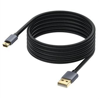 5m USB 2.0 til Mini B Han Oplader Kabel USB Mini til USB Opladningskabel til PS3 Controller / MP3 Afspiller / Kamera