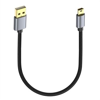 0,3m USB 2.0 til Mini B Han Opladerkabel USB Mini til USB Opladningskabel til PS3 Controller / MP3-afspiller / Kamera