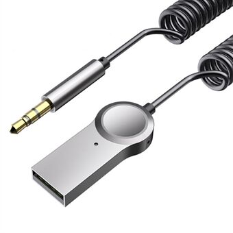 LOHEE S-27 Bluetooth 5.0 Modtager med Mikrofon Bluetooth Trådløs Lydadapter AUX Adapter