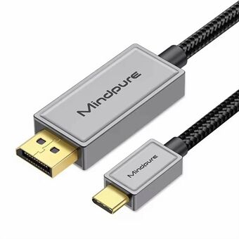 MINDPURE USB Type-C til DisplayPort DP 1.4 Kabel 8K 60Hz Converter Ledning Understøtter Dynamisk HDR