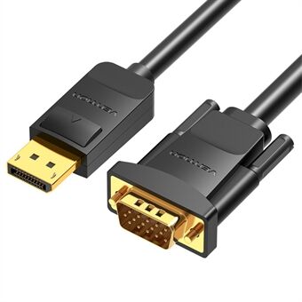 VENTION HBLBH 2m DP til VGA Konverteringskabel 1080P 60Hz HD Videokabel - Sort