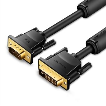 VENTION EACBF 1m 24+5 DVI til VGA Han til Han Kabel 1080P 60Hz Fuld HD PVC Ledning