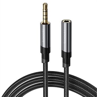 TOOCKI TQ-X41 3,5 mm Han til Hun Audiokabel 1m 4 Sektioner AUX Forlængerkabel til Mikrofon